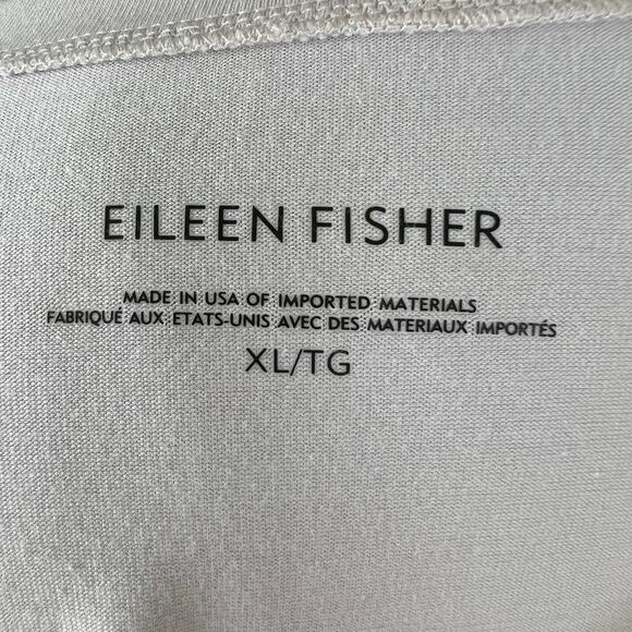 EILEEN FISHER Light Pink Long Sleeve Cotton Blend Stretch Top w/ Pockets Size XL - Picture 8 of 9